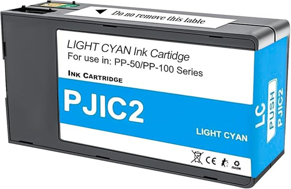 Epson PJIC2 Light Cyan Ink Cartridge, blue and white packaging with label and logo visible.