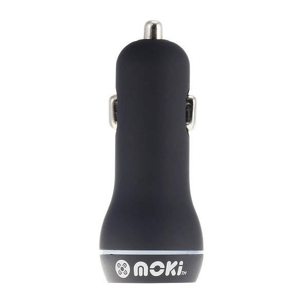 Moki Dual USB Car Charger Blk