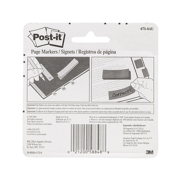Post-It Page Markers Neon Colours 23 x 73mm (Pack of 200, Box of 6)
