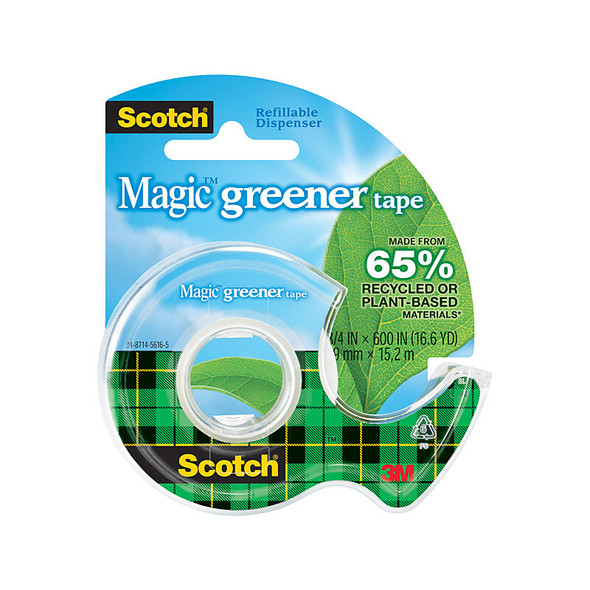 Scotch Magic Tape 123 Greener 19mm x 16m (Box of 12)