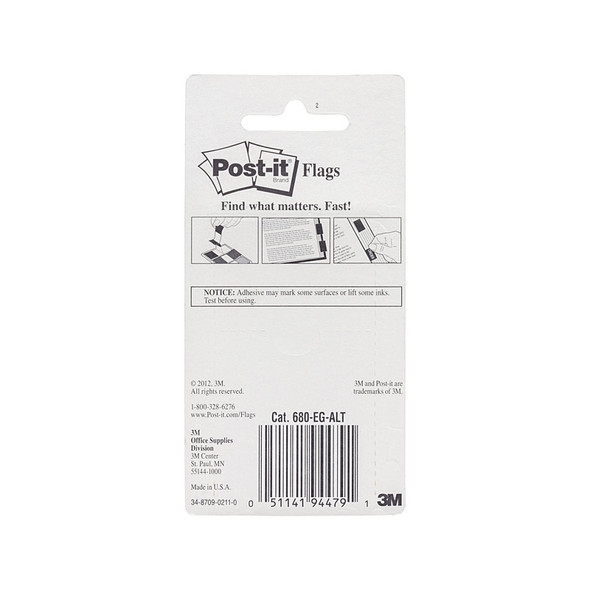 Post-It Flags Bright Colours 25 x 43mm (Pack of 3, Box of 6)