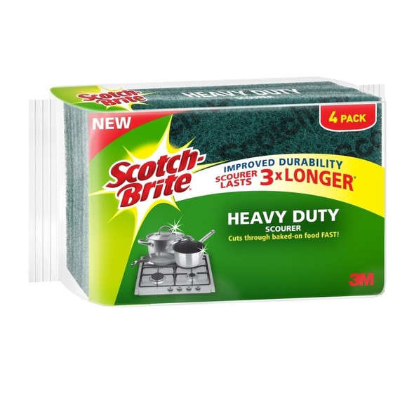 Scotch-Brite Heavy Duty Scourer (Pack of 4, Box of 10)