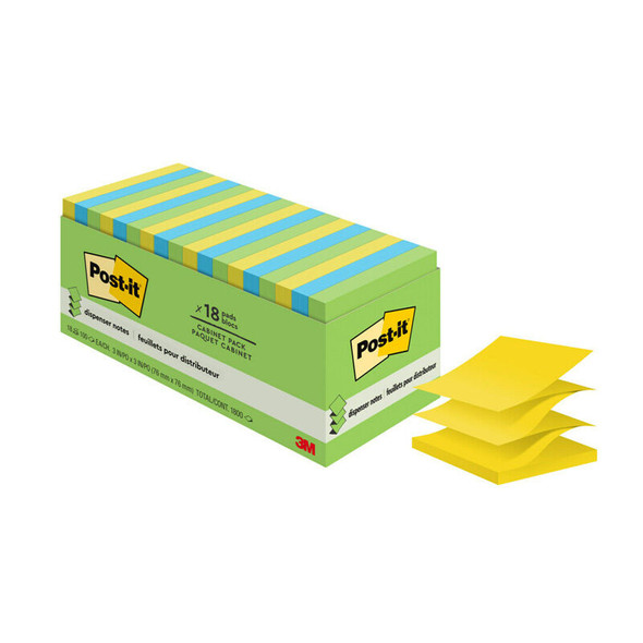 Post-It Pop-up Notes Jaipur 76 x 76mm (Pack of 18)