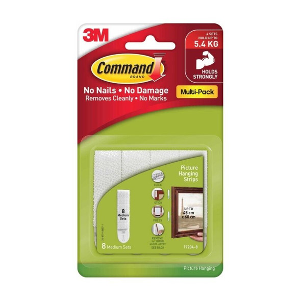 Command Picture Hanging Strips 17204-8PK (Pack of 8)