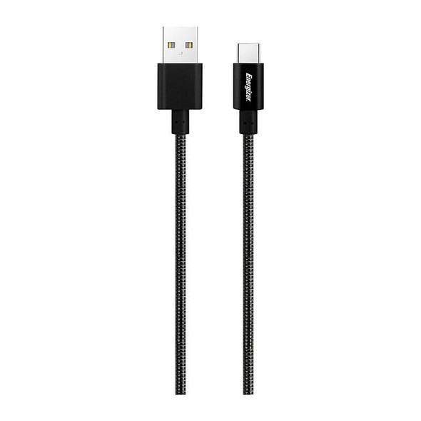 Energizer 1m Durable Metal USB-A to USB-C Charging Cable