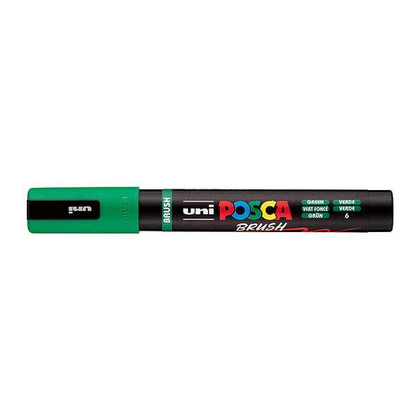 Posca PC-5BR Medium Brush Tip Green