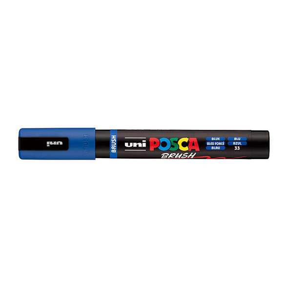 Posca PC-5BR Medium Brush Tip Blue