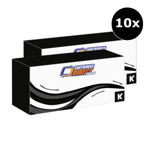 Compatible HP 141A (W1410A) Black 10x Bulk Pack (10 Cartridges)