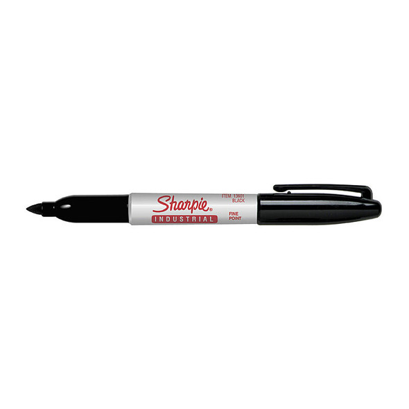 Sharpie Industrial Fine Permanent Marker Black (Box of 12)