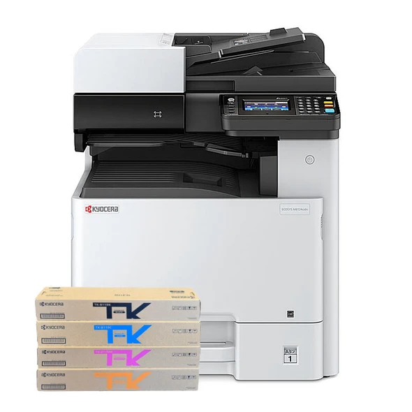 Kyocera M8130cidn Colour MFP & TK-8119 CMYK Toner Bundle