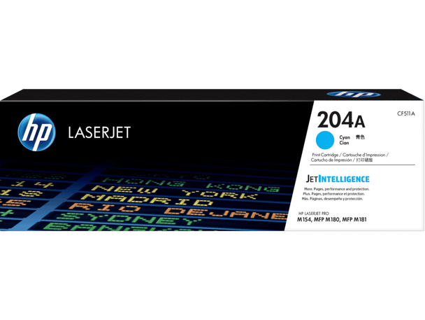 Genuine HP 204A Cyan Toner Cartridge