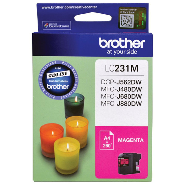 Brother LC-231 Magenta Ink Cartridge (Original)