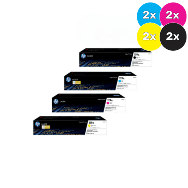 HP 119A Toner Cartridges Value Pack  - Includes: [2 x Black, Cyan, Magenta, Yellow]