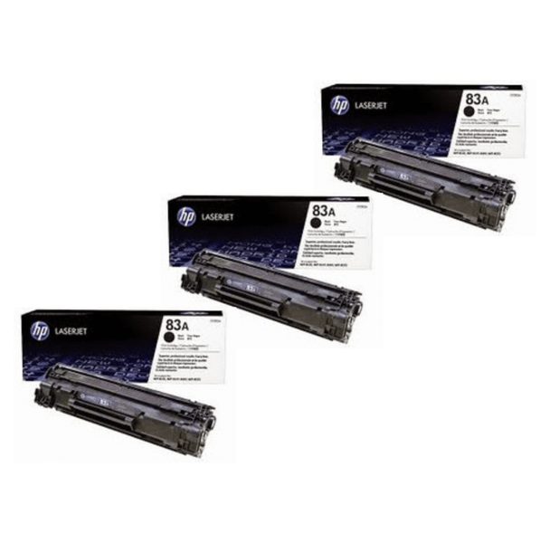 HP 83A Toner Cartridges Value Pack  - Includes: [3 x Black]