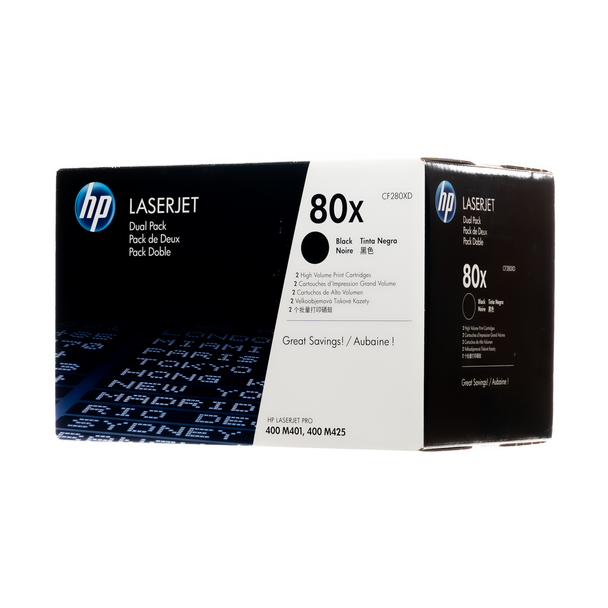 HP 80X Black Twin Toner Pack