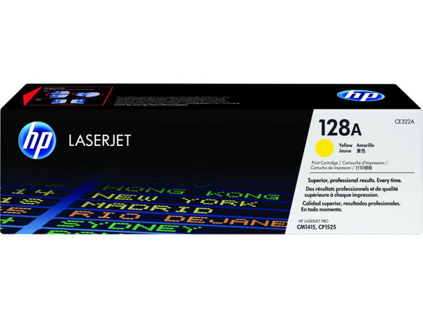 Genuine HP 128A Yellow Toner Cartridge