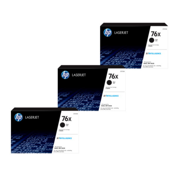 HP 76X Toner Cartridges Value Pack - Includes: [3 x Black]