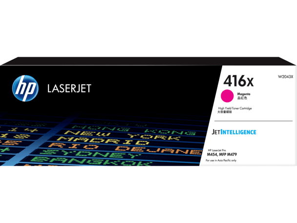 Genuine HP 416X Magenta High Yield Toner Cartridge