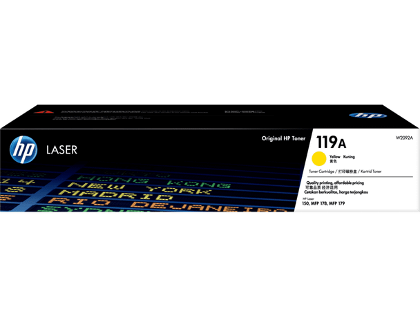 Genuine HP 119A Yellow Toner Cartridge