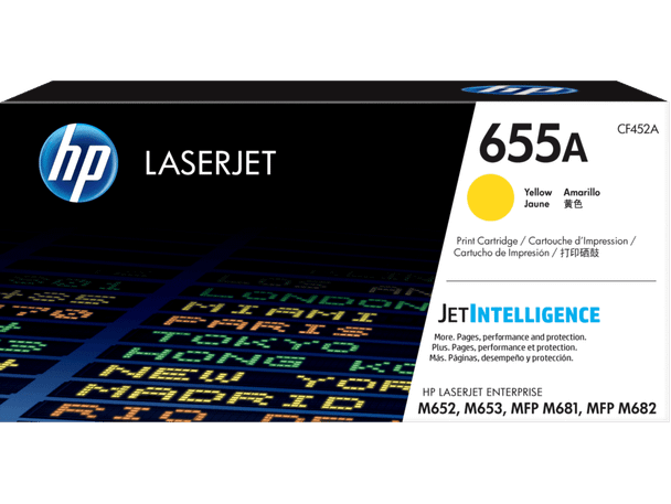 Genuine HP 655A Yellow Toner Cartridge