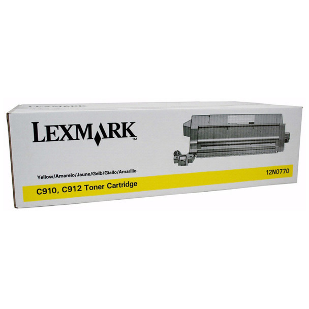 Lexmark 12N0770 Yellow Toner Cartridge (Original)