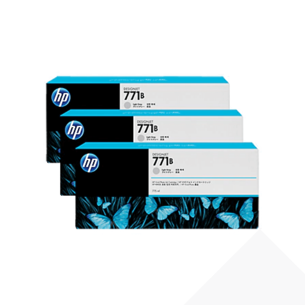 HP 771B Grey Ink Cartridge (Original) - 3 Pack