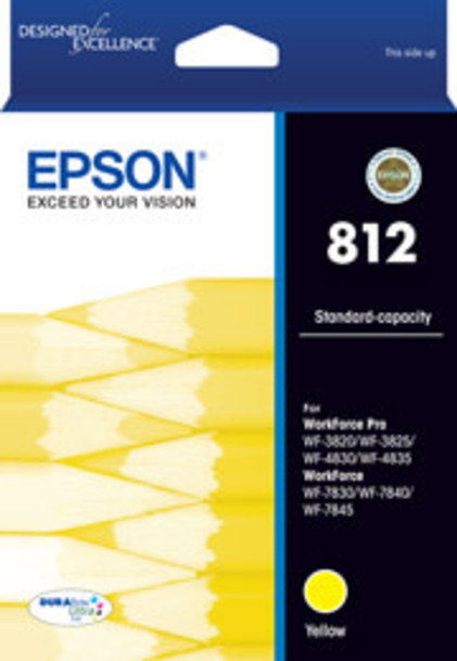 Epson 812 DURABRite Yellow Ink Cartridge (Original)