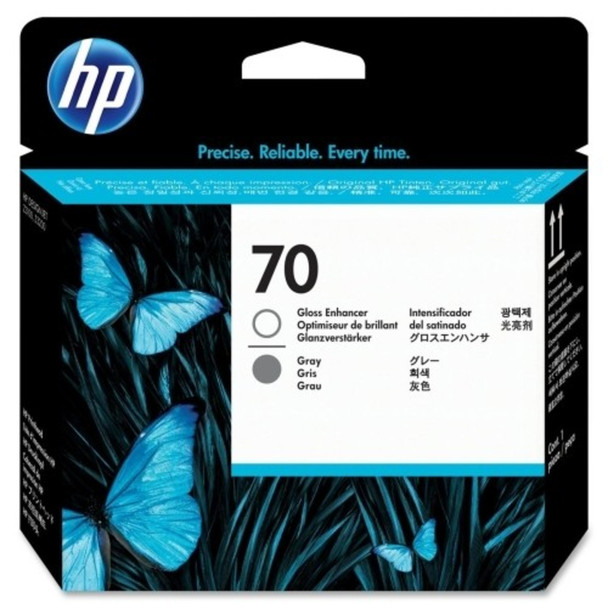 HP 70 Gloss Enhancer & Grey Ink Cartridge (Original)