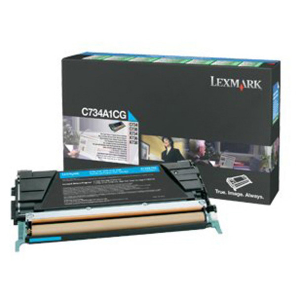 Lexmark C734 Cyan Toner Cartridge (Original)