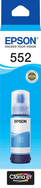 Epson T552 - Claria EcoTank - 70ml Pigment Cyan Ink