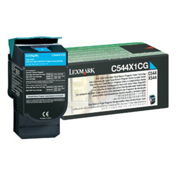 Lexmark C544 Cyan Toner Cartridge (Original)