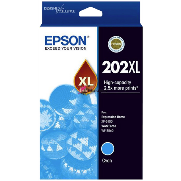 Epson 202XL Cyan Ink Cartridge (Original)