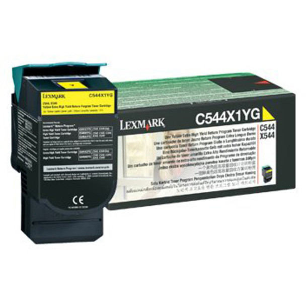 Lexmark C544 Yellow Toner Cartridge (Original)