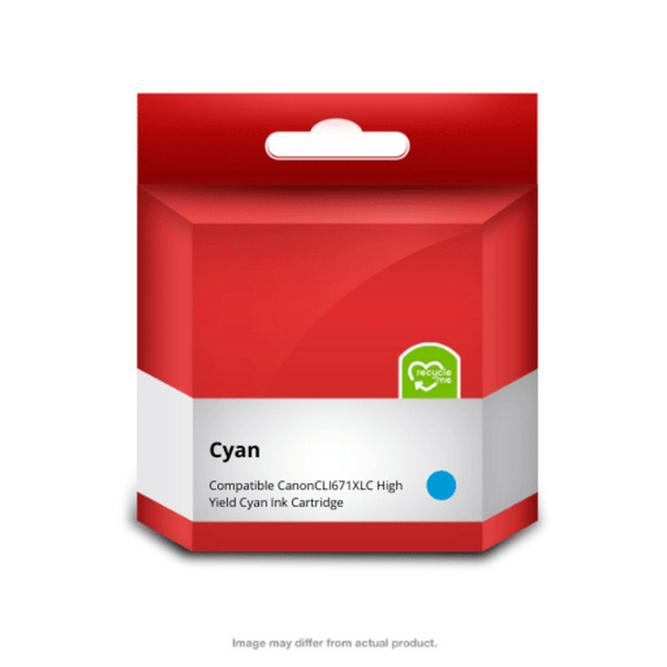 CLI-671XL Cyan Ink Cartridge (Compatible)