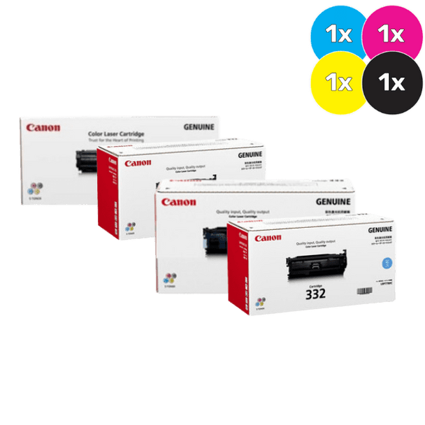 Canon CART332 Toner Cartridges Value Pack - Includes: [1 x Black, Cyan, Magenta, Yellow]