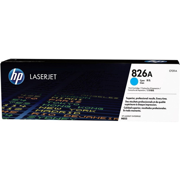 Genuine HP 826A Cyan Toner Cartridge