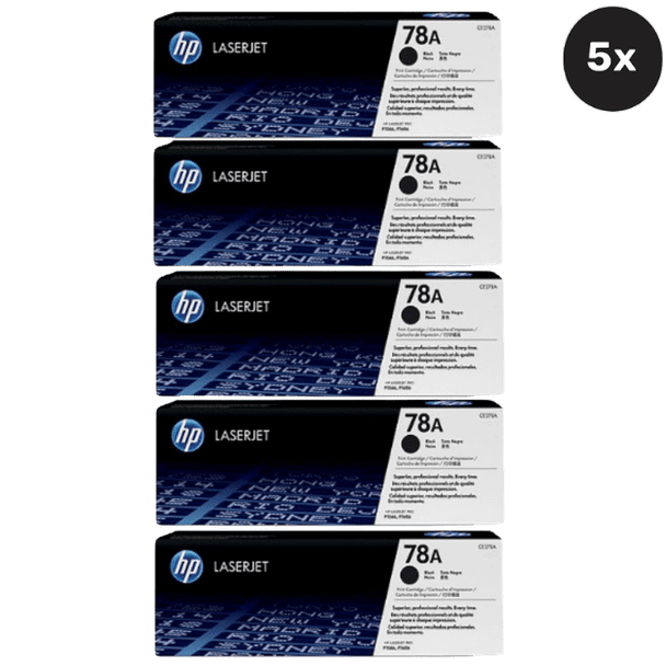 HP 78A Toner Cartridges Value Pack  - Includes: [5 x Black]