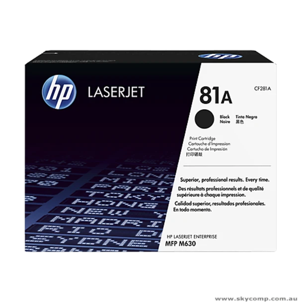 Genuine HP 81A Black Toner Cartridge