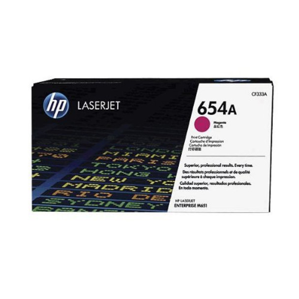 Genuine HP 654A Magenta Toner Cartridge