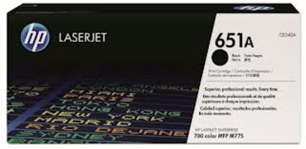 Genuine HP 651A Black Toner Cartridge