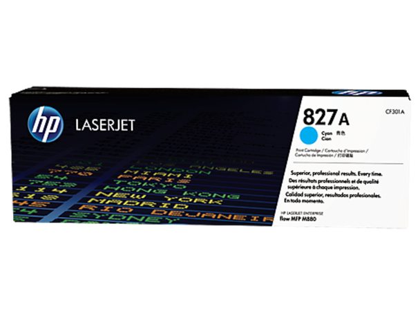 Genuine HP 827A Cyan Toner Cartridge