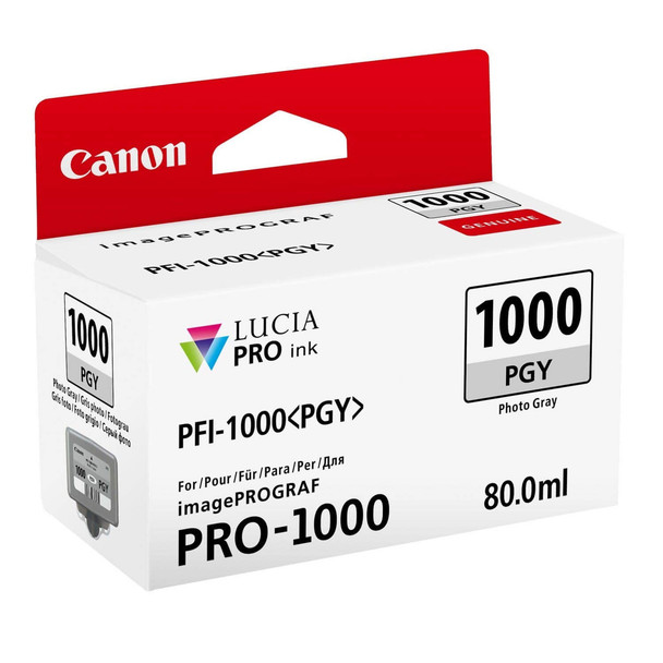 Canon PFI1000 Photo Grey Ink Cartridge (Original)