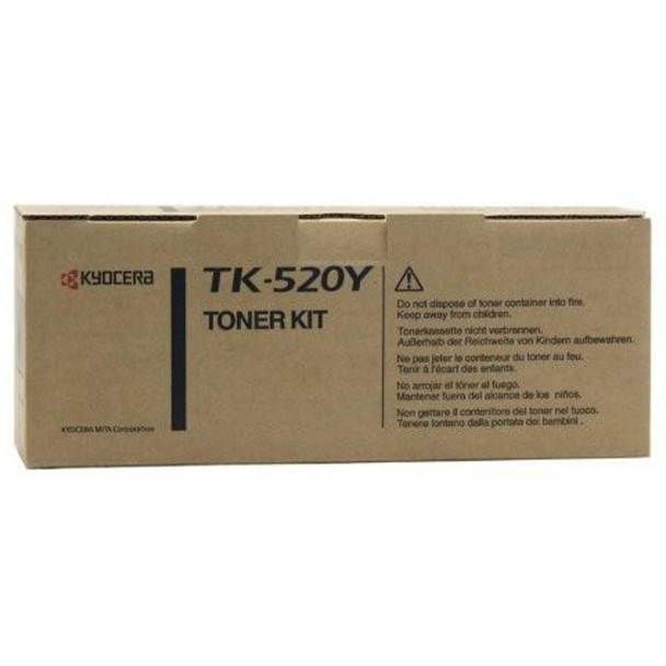 Kyocera TK-520Y Yellow Toner Cartridge Kyocera TK-520Y Yellow Toner Cartridge