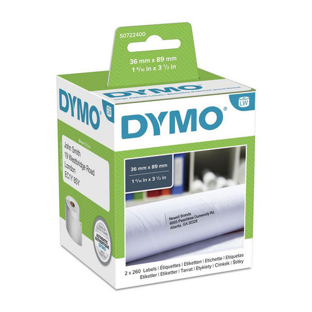 Dymo Labelwriter Large Address White Paper Labels 36x89mm