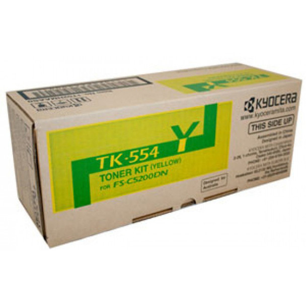 Kyocera TK-554Y Yellow Toner Cartridge