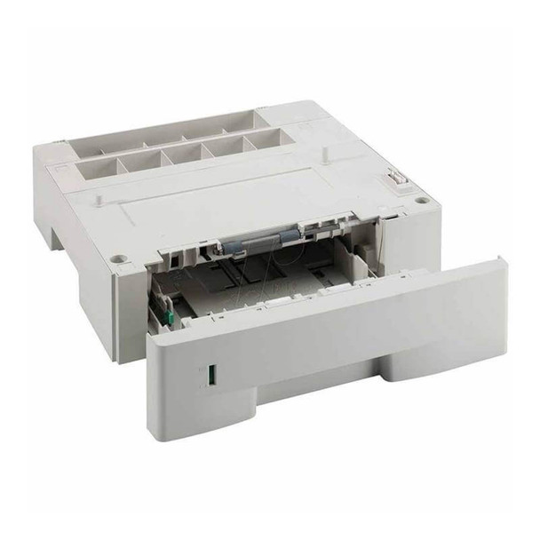 Kyocera PF-1100 250 Sheet Page Feeder, white, open tray, electronic components visible inside.