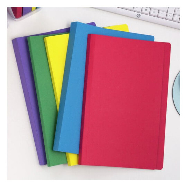 Avery Manilla Folder Assorted Colours FoolsCap Pack of 20
