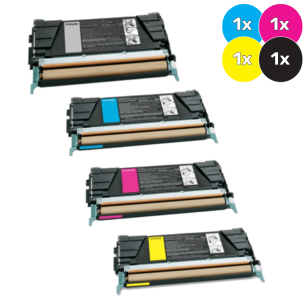 Lexmark C734 Toner Cartridges Value Pack - Includes: [1 x Black, Cyan, Magenta, Yellow]