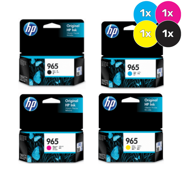 HP 965 Ink Cartridge Value Pack -Contains: [2 x Black, Cyan, Magenta, Yellow]