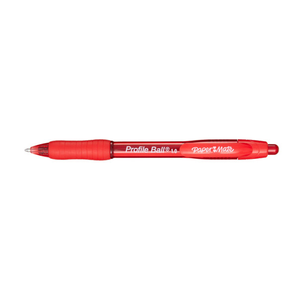 Paper Mate Profile Ball Point RT Red Box of 12